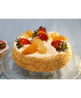 BOLO DE CREME C/ FRUTAS 