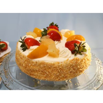 BOLO DE CREME C/ FRUTAS